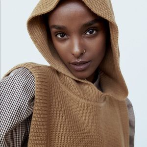 Zara Hooded Knit Vest